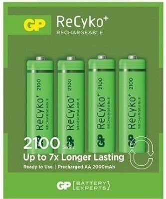 Gp ReCyko+ batterijen