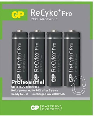 Gp ReCyko+Pro batterijen